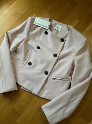 Blazer Stradivarius rosa palo