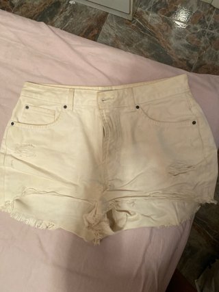 Pantalones Vaqueros cortos Blancos