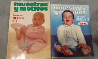 Lote 2 Revistas Muestras y Motivos bebé