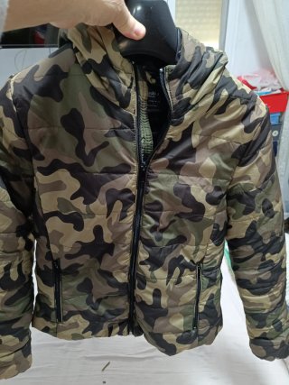 Chaqueta Acolchada Camuflaje Bershka