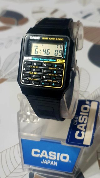 Reloj Casio CA-51 Digital Invader Game NUEVO