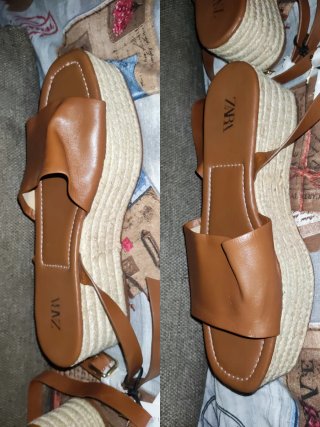 Sandalias 40 cuña Zara nuevas