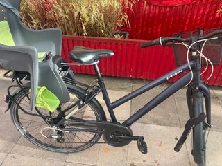 Bicicleta de Paseo BTWIN con Silla Infantil