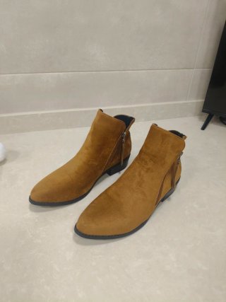 Botines de Antelina Camel Talla 41