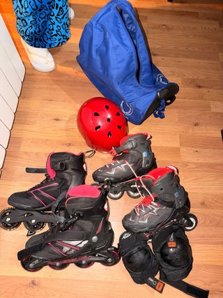 Set de Patines en Línea con Protecciones