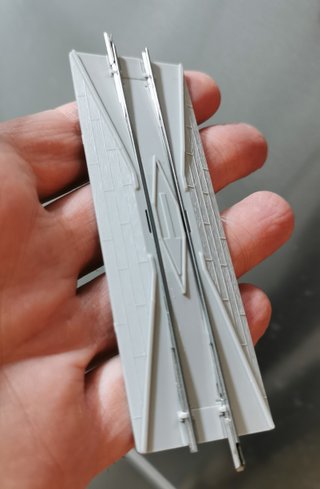 Paso a nivel N Encarrilador maqueta tren eléctrico
