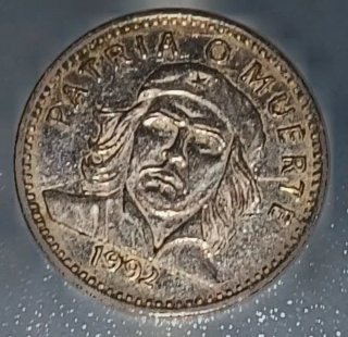 Moneda 3 Pesos Cubanos Che Guevara 1992