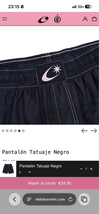 Pantalón Tatuaje Negro Dellafuente