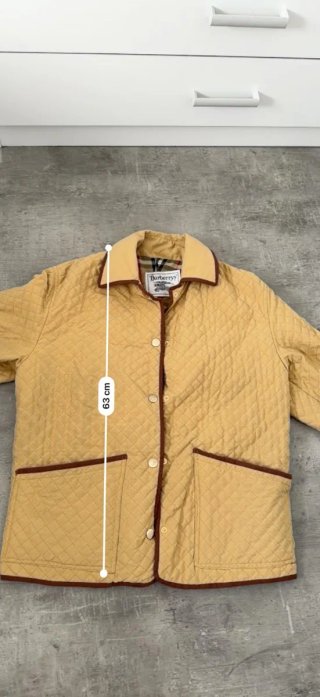 Chaqueta acolchada Burberry amarilla