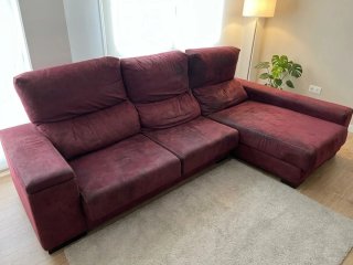 Chaiselongue Burdeos Suede