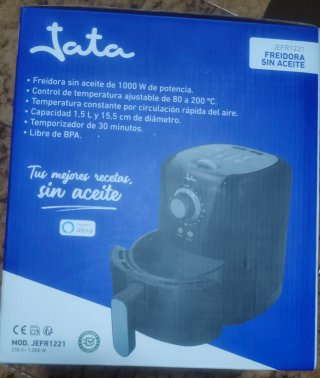 Freidora de aire Jata JEFR1221