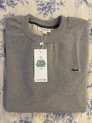 Sweater Lacoste Cinza Tamanho M