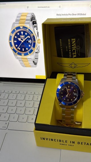 Reloj Invicta Pro Diver 8928OBXl Azul/Dorado