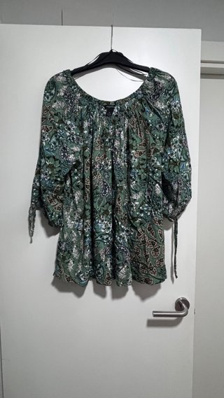 Blusa Verde Estampado Paisley