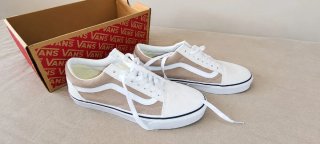 Vans Old Skool Beige y Blancas Nuevas
