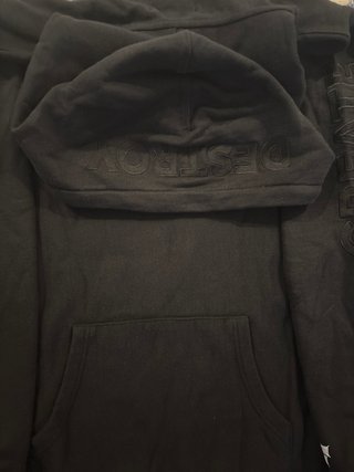 Hoodie Preta Create Destroy Rebuild