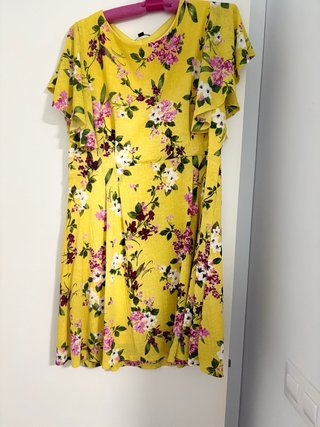 Vestido Cortefiel Floral Amarillo