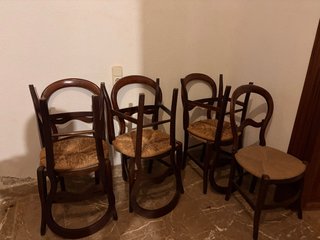 Sillas de Madera y Ratán