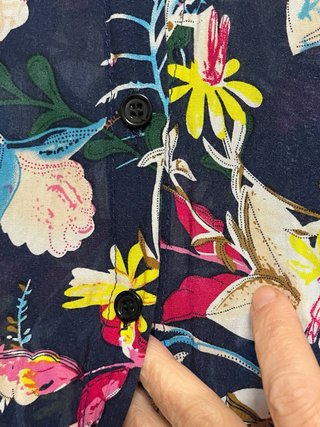 Vestido largo estampado floral, 119cm de largo , 4