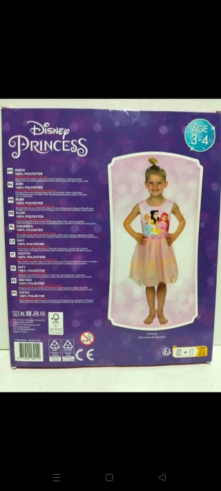 Disfraz Disney Princess Talla 3-4