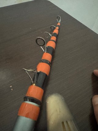 2 Cañas de pescar con carretes y tapas