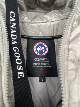 Chaqueta Canada Goose Gris Plata con Capucha Talla