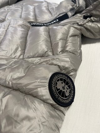 Chaqueta Canada Goose Gris Plata con Capucha Talla