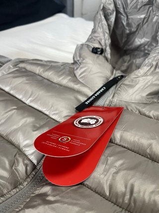 Chaqueta Canada Goose Gris Plata con Capucha Talla