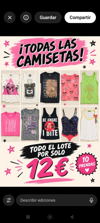 Pack 10 Camisetas Vintage Originales
