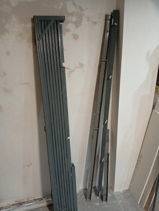 Reja extensible antracita para puerta/balconera