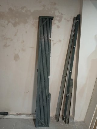Reja extensible antracita para puerta/balconera