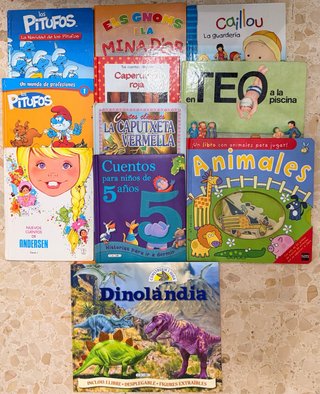 Lote libros infantiles en castellano y catalán