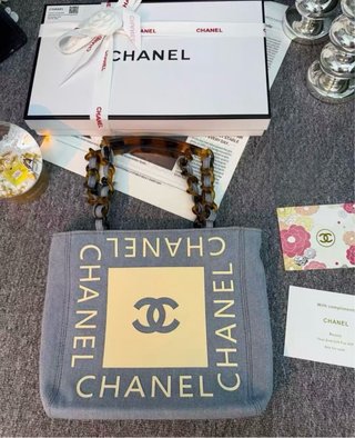 Borsa Chanel Blu Denim