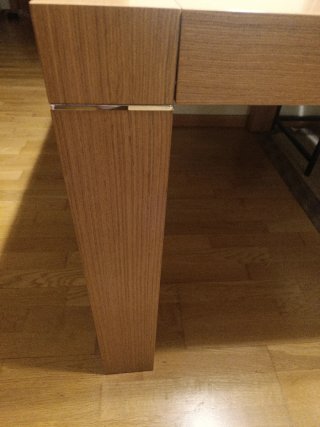 Mesa comedor y centro madera moderna con 4 sillas