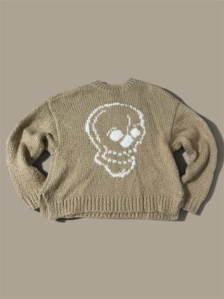 Suéter de punto de calavera