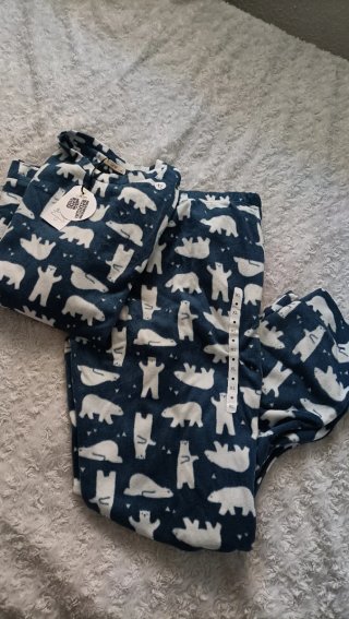 Pijama Polar Mujer L Oso Polar,