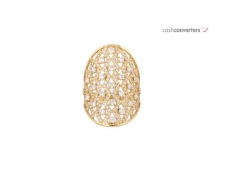 anillo oro 18k con piedra con circonita