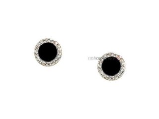 pendientes oro 18k con circonita