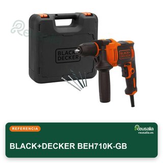 BLACK+DECKER Taladro martillo BEH710K-GB 710W