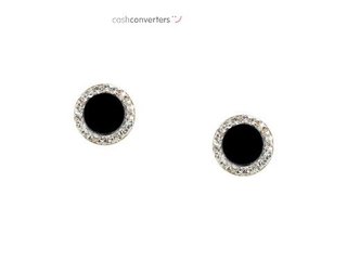 pendientes oro 18k con circonita