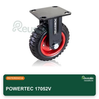 POWERTEC 17052V rueda fija resistente industrial