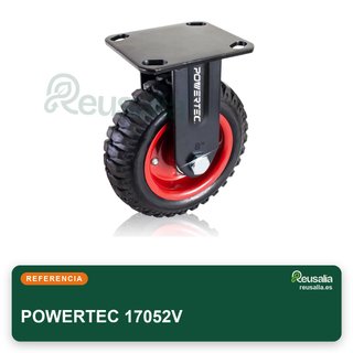 POWERTEC 17052V rueda fija resistente industrial
