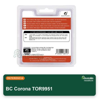 Tornillos antirrobo BC Corona TOR9951 para llantas