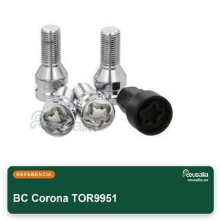 Tornillos antirrobo BC Corona TOR9951 para llantas