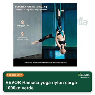 VEVOR Hamaca yoga nylon carga 1000kg verde