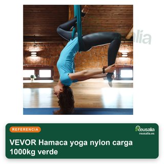 VEVOR Hamaca yoga nylon carga 1000kg verde
