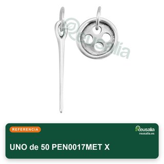 Pendientes UNO de 50 largos plata