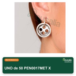 Pendientes UNO de 50 largos plata