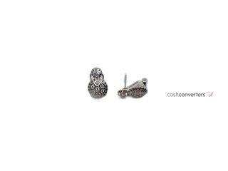 pendientes plata 925mm con piedra con circonita