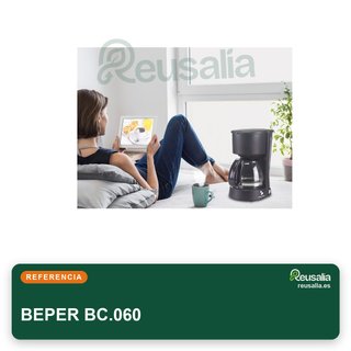 BEPER BC.060 cafetera goteo 6 tazas 600ml negra